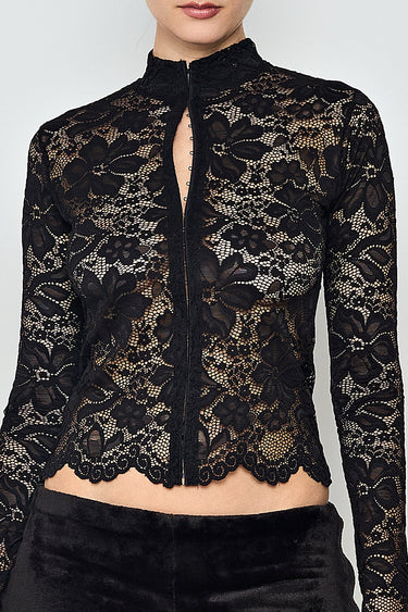 Obsidian Lace Top