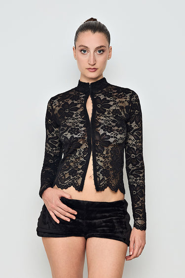 Obsidian Lace Top