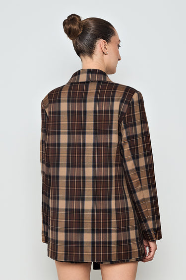 Tawny Check Blazer